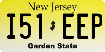 NJ license plate I51EEP