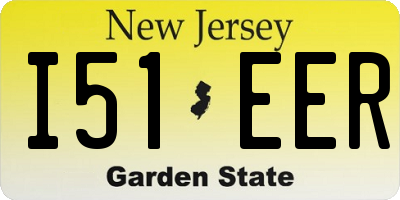 NJ license plate I51EER