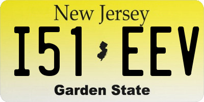 NJ license plate I51EEV