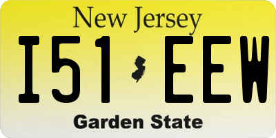 NJ license plate I51EEW