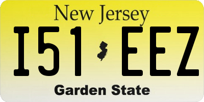 NJ license plate I51EEZ