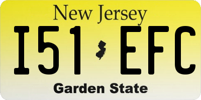 NJ license plate I51EFC