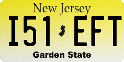NJ license plate I51EFT