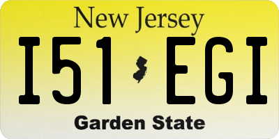 NJ license plate I51EGI