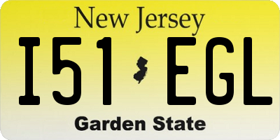 NJ license plate I51EGL