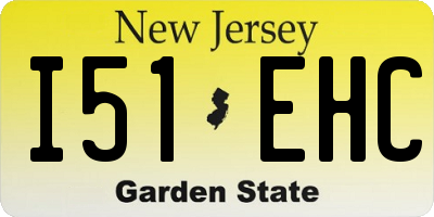 NJ license plate I51EHC