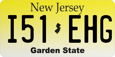 NJ license plate I51EHG