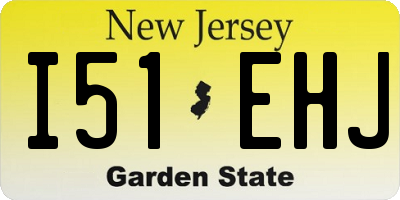 NJ license plate I51EHJ