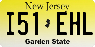 NJ license plate I51EHL