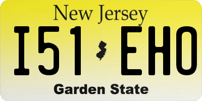 NJ license plate I51EHO