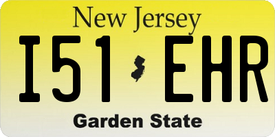 NJ license plate I51EHR