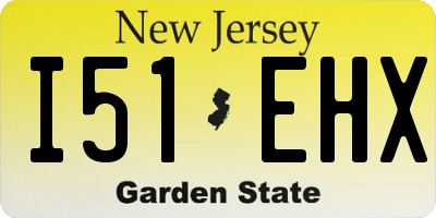 NJ license plate I51EHX