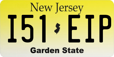 NJ license plate I51EIP