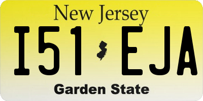 NJ license plate I51EJA