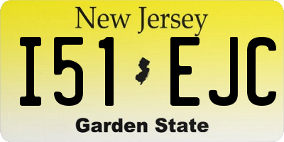 NJ license plate I51EJC