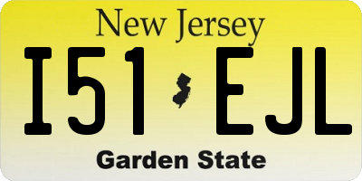 NJ license plate I51EJL