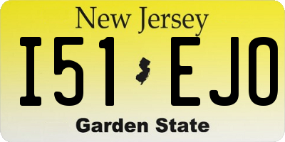 NJ license plate I51EJO