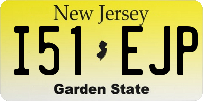 NJ license plate I51EJP