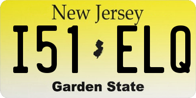 NJ license plate I51ELQ