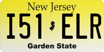 NJ license plate I51ELR