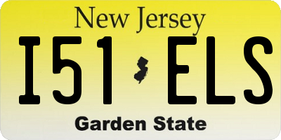 NJ license plate I51ELS
