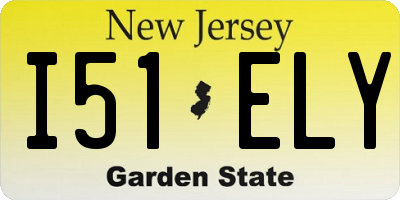 NJ license plate I51ELY