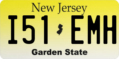 NJ license plate I51EMH