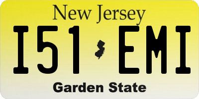 NJ license plate I51EMI