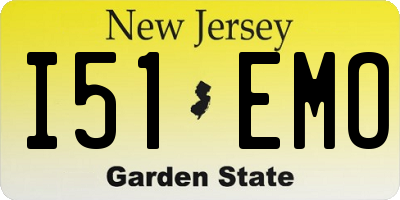 NJ license plate I51EMO