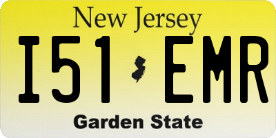 NJ license plate I51EMR