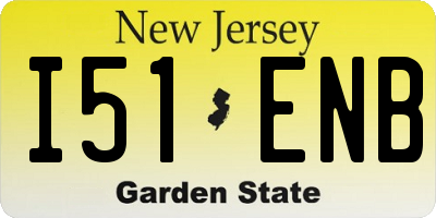 NJ license plate I51ENB