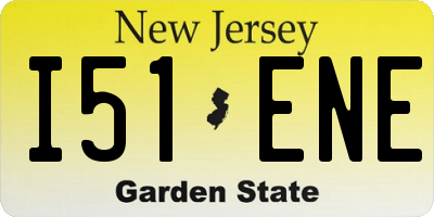 NJ license plate I51ENE
