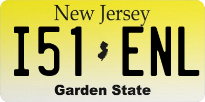 NJ license plate I51ENL