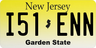NJ license plate I51ENN