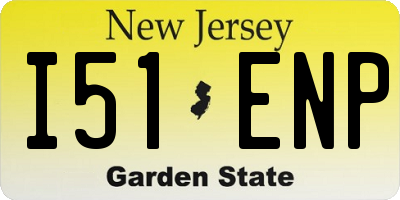 NJ license plate I51ENP