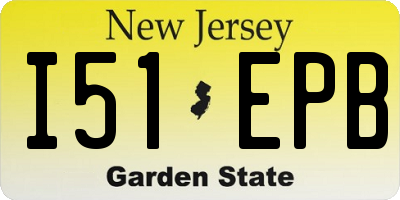 NJ license plate I51EPB