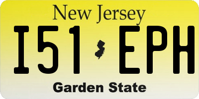 NJ license plate I51EPH