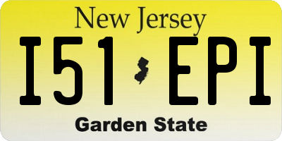 NJ license plate I51EPI