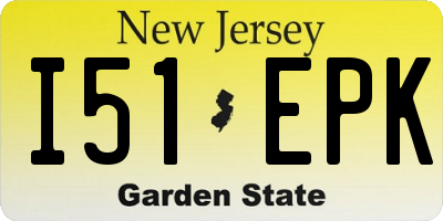 NJ license plate I51EPK