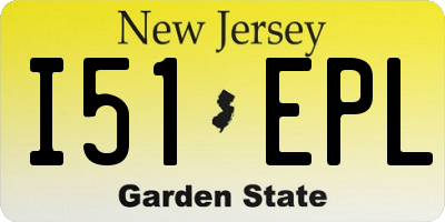 NJ license plate I51EPL