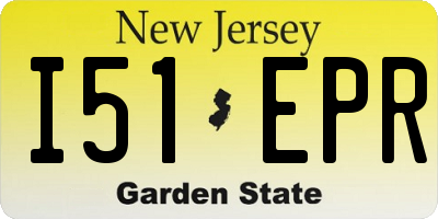 NJ license plate I51EPR