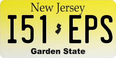 NJ license plate I51EPS