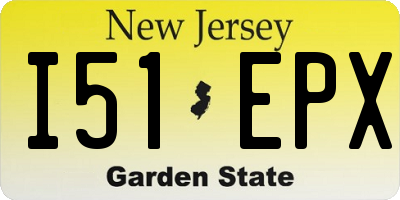 NJ license plate I51EPX