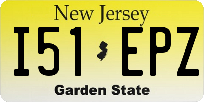NJ license plate I51EPZ