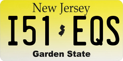 NJ license plate I51EQS