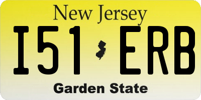 NJ license plate I51ERB