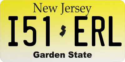 NJ license plate I51ERL