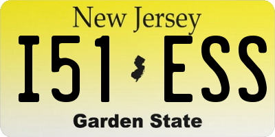 NJ license plate I51ESS