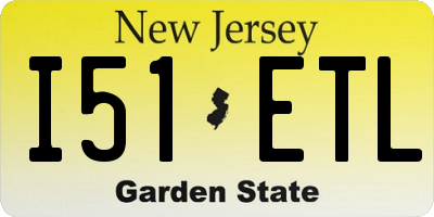 NJ license plate I51ETL