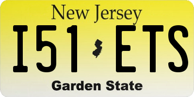 NJ license plate I51ETS